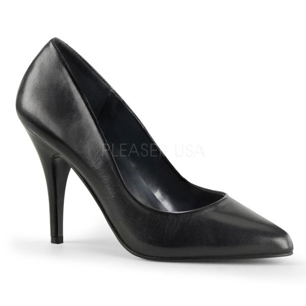 VANITY-420 schwarz Leder Klassische Pumps in schwarz Leder